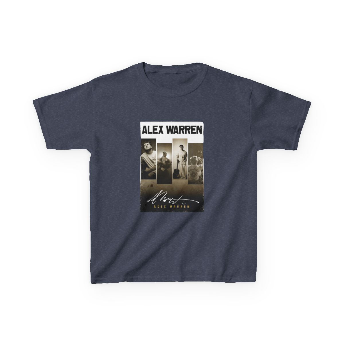 alex warren vintage art style Kids T-Shirt - alternate angle 3, merchandise